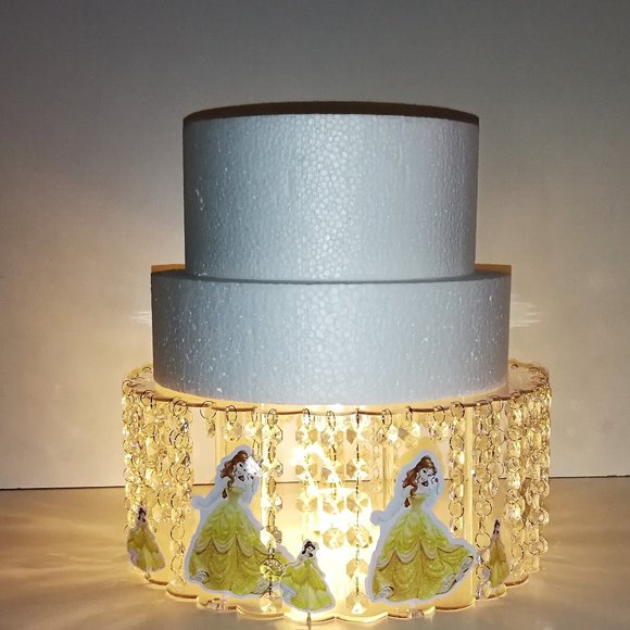 LEDAcrylic Crystal Belle Princess Inspired Disney - Picture 1 of 4
